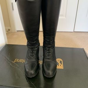Horseback riding tall field boots